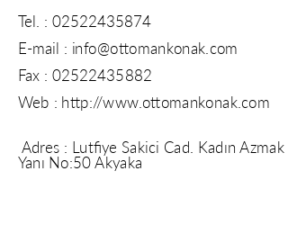 Kerme Ottoman Konak iletiim bilgileri